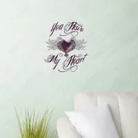 You Have My Heart Pink  Wall Decal