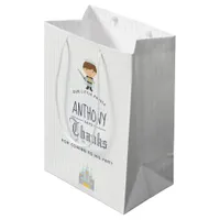 Our Little Prince Birthday Party Guest Favor Medium Gift Bag