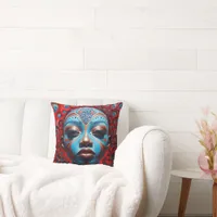 "Afrofuturism: Vibrant Dreams of Heritage" Throw Pillow