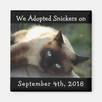 Cat Adoption Personalized Reminder Magnet