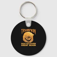 Trumpkin Make Halloween Great Again Funny Politica Keychain