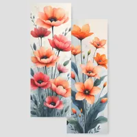 Two Different Images Whimsy Floral Illustrations Bookmarks