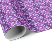 Purple Floral Wrapping Paper