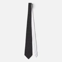 Industrial Squares Dark Neck Tie