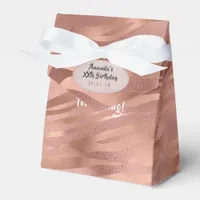 Rose Gold Foil Tiger Stripes Favor Boxes