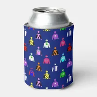 Jockey Silks Colourful Horse Rider Can Cooler