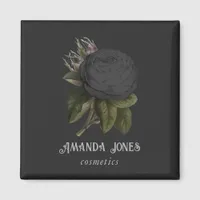 Vintage Gothic Black Roses Personalized Magnet