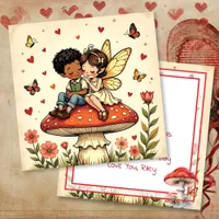 Happy Valentine's Day | Vintage Cottage Core Fairy Card