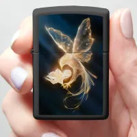 Golden Bird and Bloom Zippo Lighter