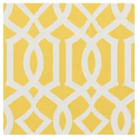 Chic Yellow Trellis Lattice Pattern Fabric