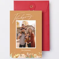 Autumn Bliss Family Photo Card