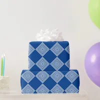 Gift Wrap - Concentric White Diamond Shapes