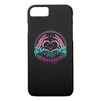 Heart Sign Skeleton Hand - Spooky Skeleton Hallowe iPhone 8/7 Case