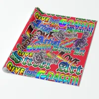 Graffiti Art Colorful Wrapping Paper