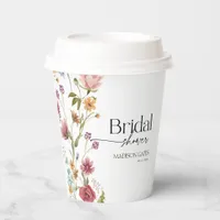 Bridal Shower Floral Paper Cups