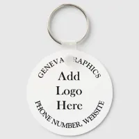 Add Your Logo and Business Information Keychain