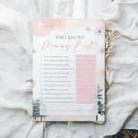 Who Knows Mommy Best Baby Shower Game