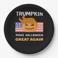 Halloween Trumpkin Classic Paper Plates