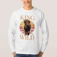 Lion With Words: King of the Wild (b) T-Shirt