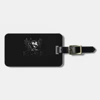 Crow, Retro F-Caw-F Bird Crow Funny Crow Bird Cawi Luggage Tag