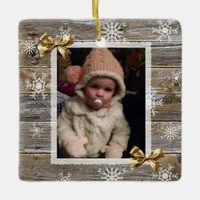 Charming Warm Holidays Photo Ornament