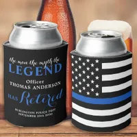 Police The Legend Retired Personalized Party Can Cooler