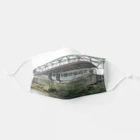 White Wuppertal Floating Train Schwebebahn Vorwerk Adult Cloth Face Mask