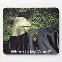 Halloween Wizard Goat Mouse Pad