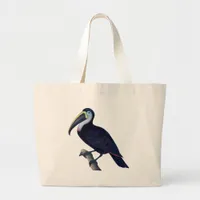 Vintage Bird Large Tote Bag