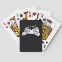Skeleton Heart Hands - Light Poker Cards