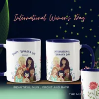 International Women's Day Empowerment BLUE Mug