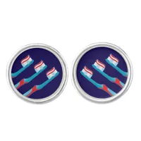 Tootbrushes Dentist Wedding Cufflinks