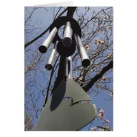 Wind chimes and Magnolia Branches Blank Card
