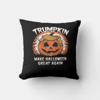 Trumpkin Make Halloween Great Again Funny Throw Pillow