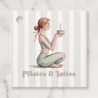 Pilates & Lattes Wellness Experience Birthday Favor Tags