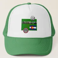 Colorado Picture Text, Flag, Seal, Quarter, Map Trucker Hat