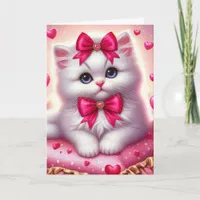 Cute Valentine Kitten Card