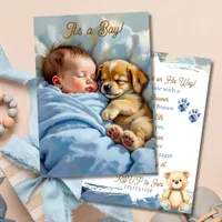 Boy's Baby Shower | Puppy Theme Invitation