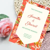 Beach Wedding Invitation (Portrait)