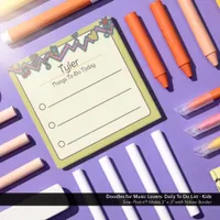 Doodles for Music Lovers: To Do List for Kids Post-it Notes