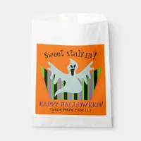 Sweet Stalking Halloween Ghost Trick Or Treat Cute Favor Bag