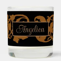 Romantic Vintage Personalized Scented Candle