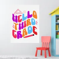 Hello Third Grade Back to School Poster