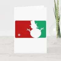 Christmas MVP Snowman logo Holiday Card