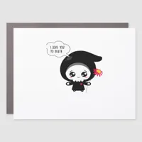 To Death - Funny Valentines Day Classic Car Magnet