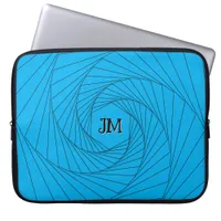 Laptop Sleeve - Perspective Optical Illusion Blue