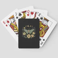 Flowers Goblincore Moth And Butterfly Cottagecore  Poker Cards