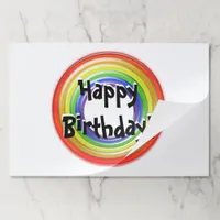 Placemat - Happy Birthday Colorful Circles