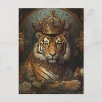 Tiger in a Crown Postcard