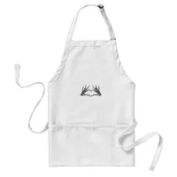 Heart Shaped Skeleton Hands Unique Art Vintage Adult Apron